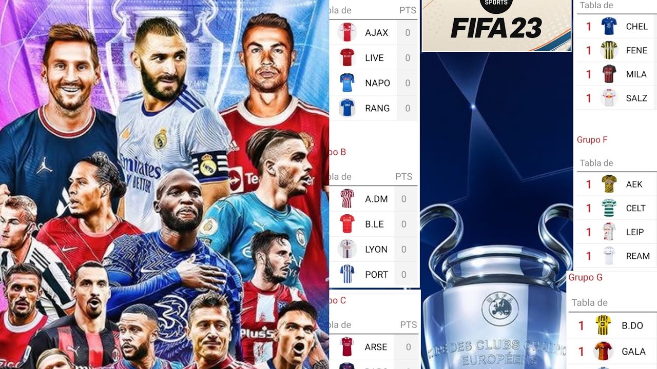 FIFA 23 UEFA champions league simulación jornada 1...🎮⚽🎮⚽ YouTube