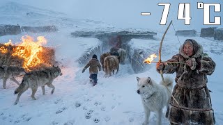 –74°C Blizzard: 91-Year-Old Woman \u0026 Girl Herd Cows Home, Fire-Arrows Drive Wolves Away