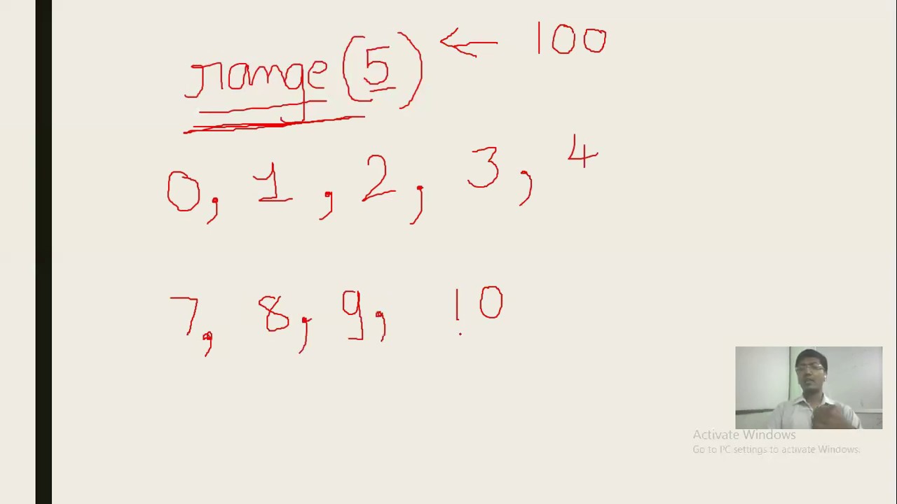 RANGE FUNCTION IN PYTHON EXPLAINED YouTube RANGE FUNCTION IN PYTHON EXPLAINED YouTube