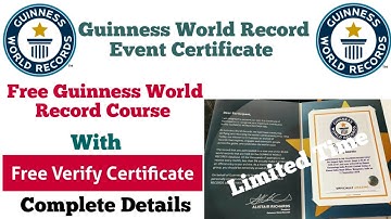 Guinnees World Record Free Event Certificate 2021।। Free Python & AI Course With Certificate ।।