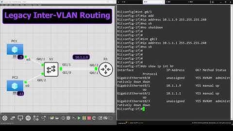 Legacy Inter-VLAN Routing in GNS3