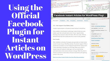 Using The Official Facebook Wordpress Plugin
