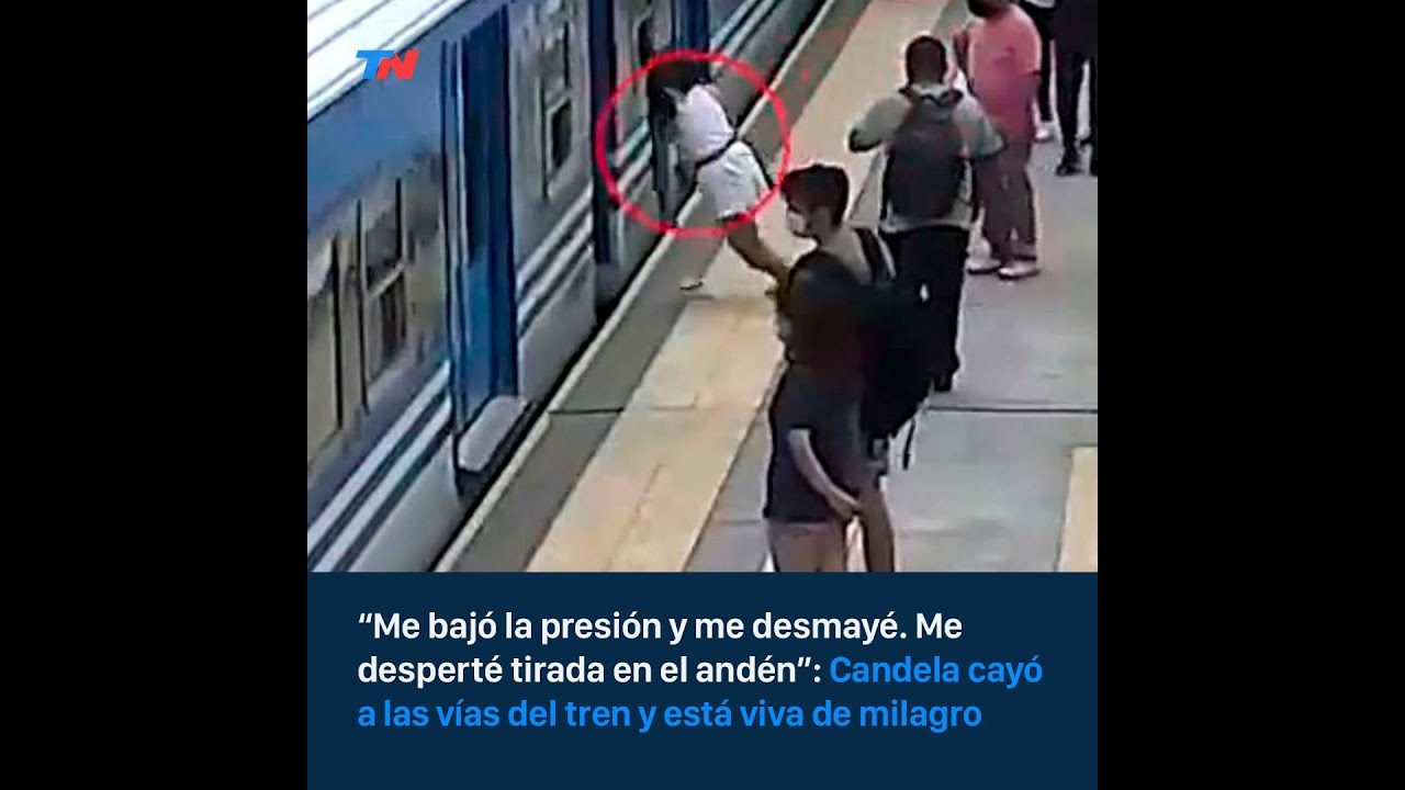 "Un Dios aparte": mujer cayó a las vías del tren y está viva de milagro ...