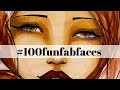 Mixed Media Face Drawing just got MORE FUN! (Video 2 in #100funfabfaces Challenge)