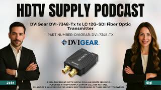 DVIGear DVI-7348-Tx 1x LC 12G-SDI Fiber Optic Transmitter