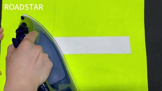 3M high silver elastic reflective heat transfer film iron on clothes for road safety