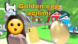 2. Golden Egg açılımı 😱😍 İçinden ne çıktı 🤔 | Adopt me | Roblox Türkçe by Roblox Defnesu 5,217 views 2 years ago 7 minutes, 21 seconds