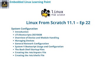 System Configuration : #Linux From Scratch 11.1 – Ep 22