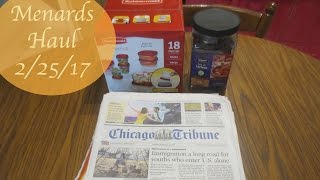 Menards Haul 2/25/17 ~ 11% Rebate