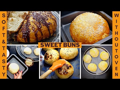 Soft & Tasty Buns Without Oven Recipe by Homemade Foods