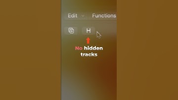 Hiding tracks in #logicpro #logicprox #logicprotips #musicproduction #mixing