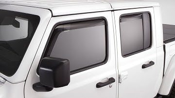 Jeep WeatherTech Side Window Deflector: Installation
