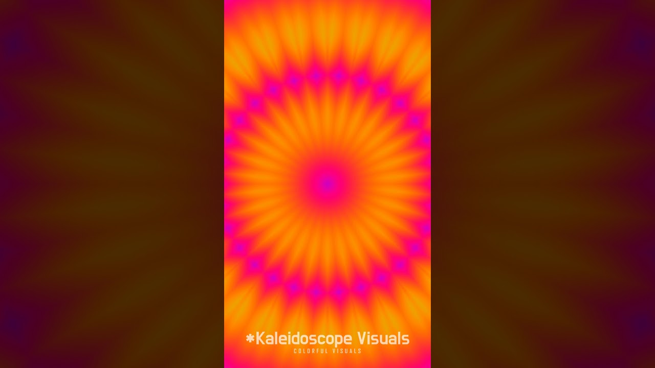 Colorful Fluorescent Rainbow Color Kaleidoscope Visuals 4K Ambient Meditation Music