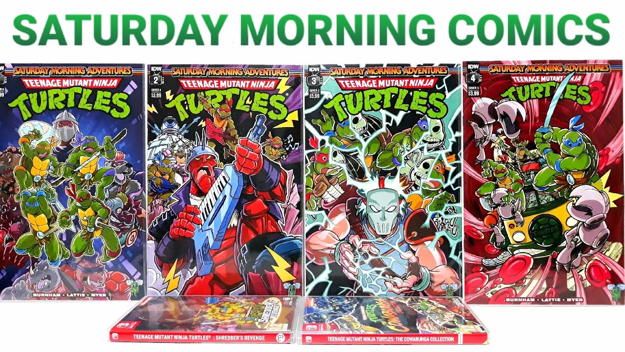 Teenage Mutant Ninja Turtles Saturday Morning Adventures Comic Books Review - Classic 80s TMNT