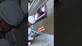 Perfect Plastering Around Window Frames – Professional Trowel Technique for Smooth Walls