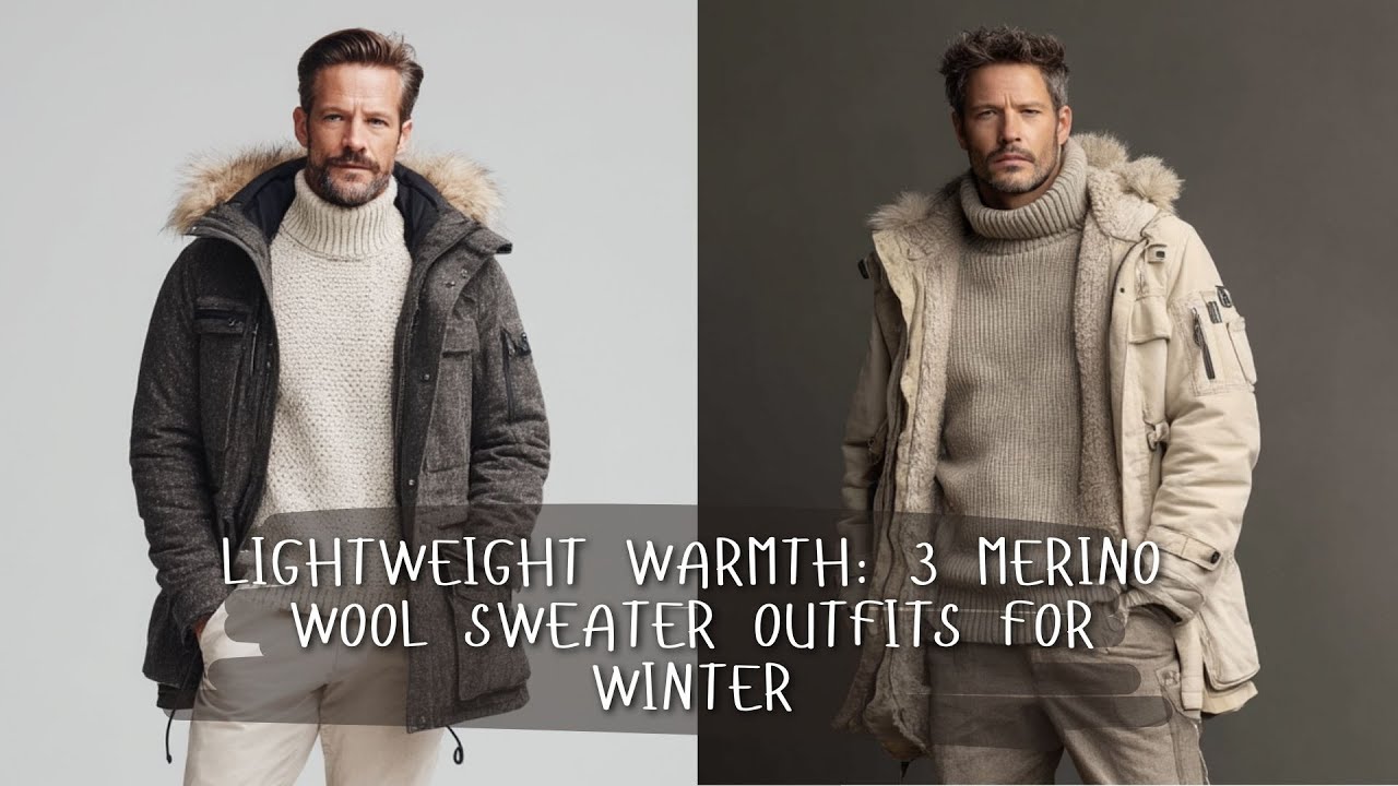 Легкий и теплый свитер из мериносовой шерсти: 3 варианта нарядов на зиму