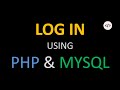 How to LOGIN using PHP &amp; MYSQL | Play With Codes