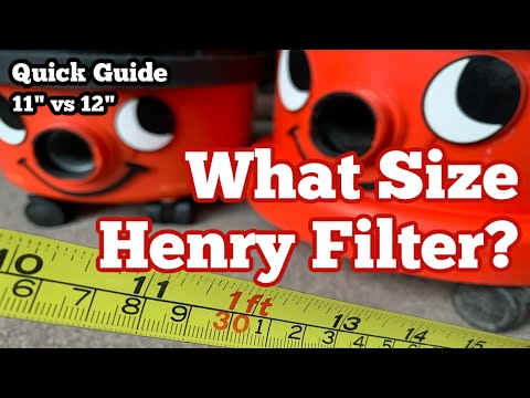 Henry Hoover Filter Size