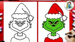 How To Draw The Grinch Step-By-Step Easy Tutorial