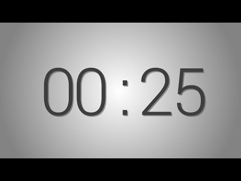 25 Seconds countdown Timer - Beep at the end | Simple Timer (twenty-five sec)