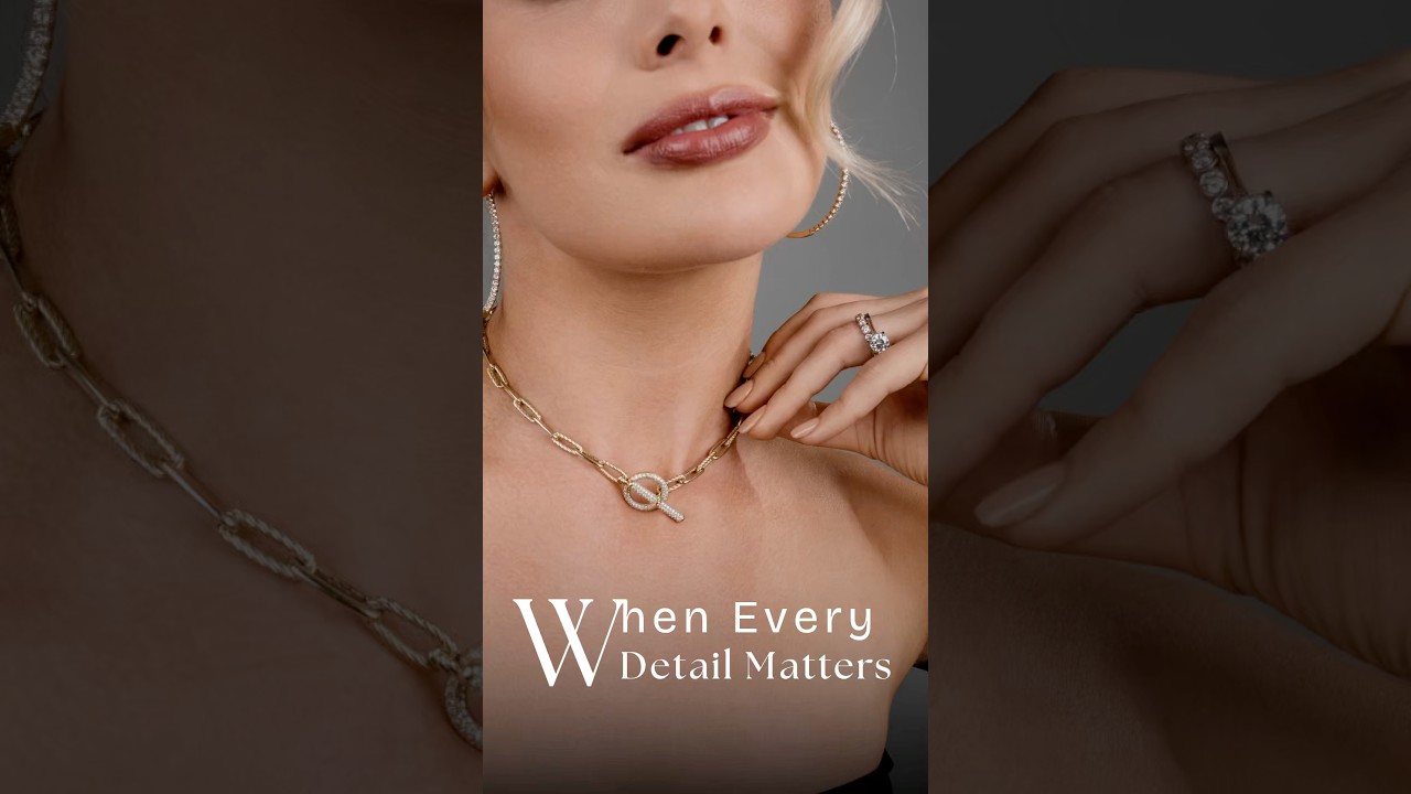 We always pay special attention when shooting jewelry. 