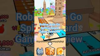 Roblox Pets Go Sphinx Board Game Overview In Sphinx Board Game In ...