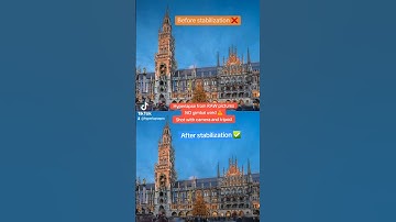 Comparison of Hyperlapse footage before and after using warp stabilizer in After Effects #hyperlapse