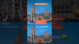Comparison of Hyperlapse footage before and after using warp stabilizer in After Effects #hyperlapse