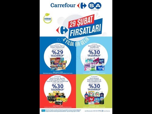 Carrefour Kampanyalar 22 - 29 Şubat 2024