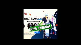 Free fire x gintama Ring Event 🤯 | Gintoki Sakata Bundle 🔥 #freefirenewevent #freefirexgintama