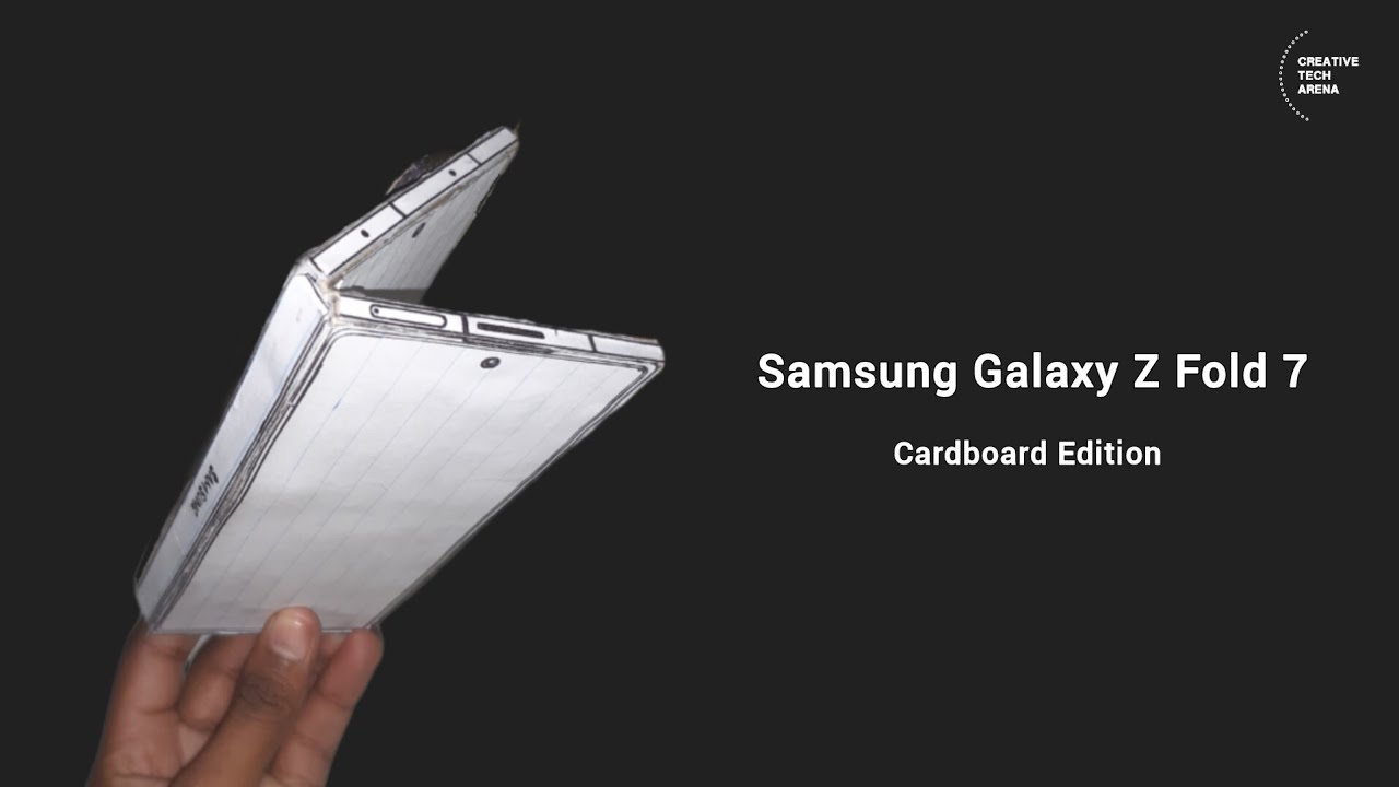 Cardboard made Samsung Galaxy Z Fold 7📦📃✅! How to create, design and unwrapping❤!