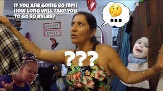 "If you are traveling at 80mph how long does it take you to go 80miles"