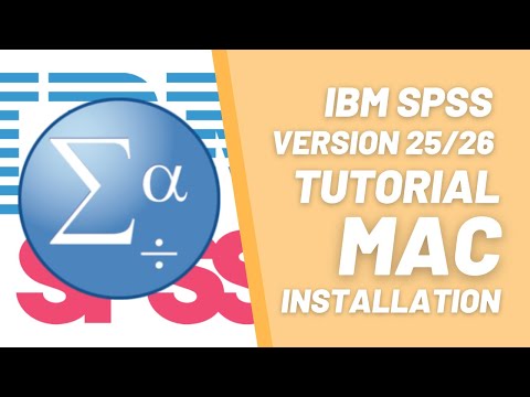 IBM SPSS 25/26 Software Installation Video Tutorial For Mac