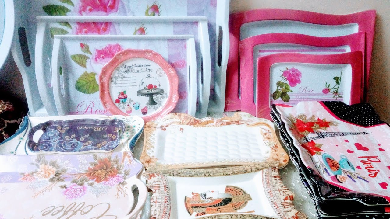 مشترياتي من صواني المطبخ الملامين في جهاز العروسه 👰الجزء الاول (1)