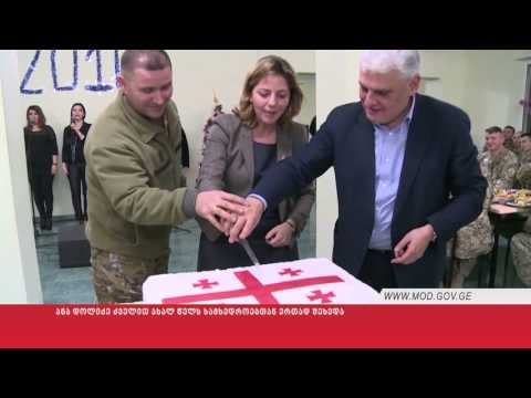 ანა დოლიძე ძველით ახალ წელს სამხედროებთან ერთად შეხვდა