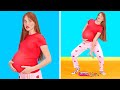 24 hours being pregnant challenge  funny pregnancy situations by 123 go