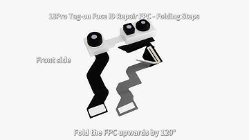 How to Fold JCID 13Pro Tag-on Face ID Repair FPC - 3D Version #jcid #faceidrepair #3danimation
