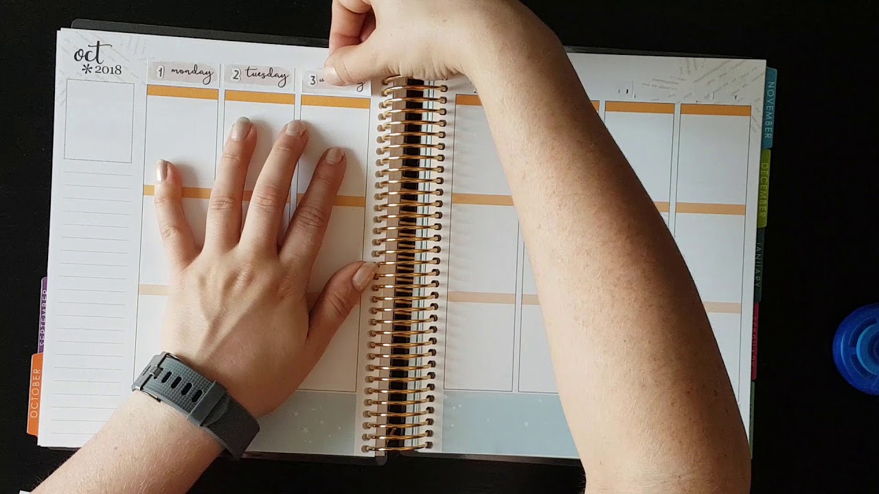 Sleepy Plan With Me - 10/1/18 Feat.  PlanningRoses