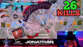 26KILLS 😍!! JONATHAN NEW BEST AGRESSIVE GAMEPLAY WITH FOREST ELF SET #jonathangaming #gameplay