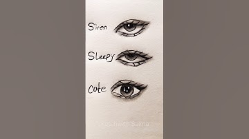 How to draw Eyes ✨ #drawing #art #shorts #howtodraw #tutorial #eyes #fypシ