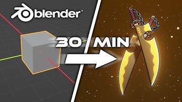 Tengen Uzui Katana 3D Modeling in Blender Tutorial