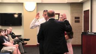 The City of Wooster's new Chief of Police is sworn in.