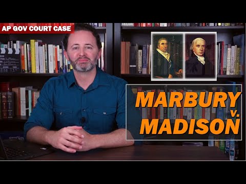 Βίντεο: Ποιος κέρδισε το Marbury εναντίον Madison;