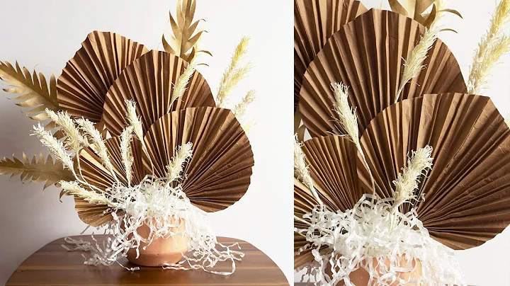 DIY - Paper Palm Leaves - Easy Paper Palm Leaf - Boho Home Decor - DIY Room Decor