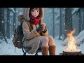 Camping in Forest with Heavy Snow ❄️🏕️ | Cozy Winter Survival | Relaxing Snow Ambience