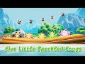 Five Little Speckled Frogs | Nursery Rhymes & Kids Songs  By KidsMeSong