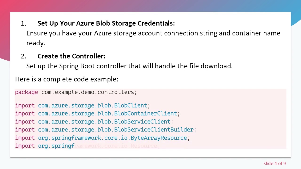 How to Get Azure Blob Storage Content in FileInputStream in Java