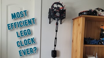 This LEGO clock can run for 6 days on a SINGLE wind! // With instructions