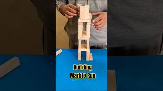 Amazing Marble Run Build with Jenga Blocks #shorts #jenga #marblerun #trending #game #tutorial #diy
