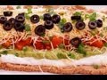 7 Layer Dip:Recipe:Mexican Bean: Easy! Super Bowl: How to Make: Di Kometa-Dishin' With Di Recipe #42